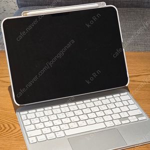 아이패드 프로 M4 11 256g 실버 + 매직키보드 2세대 화이트 + 애플펜슬 프로