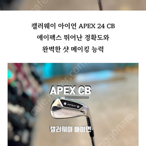 캘러웨이 APEX 24년형 CB 아이언 NS PRO 950GH NEO(S)