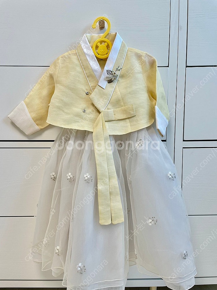 [돌 한복] 아기한복 1호, 노란색, 고급, 풍성한 치마, 이설한복--0