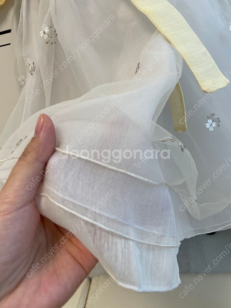 [돌 한복] 아기한복 1호, 노란색, 고급, 풍성한 치마, 이설한복--2