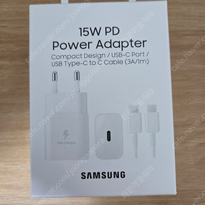 삼성 정품 15W PD 충전기 [USB-C 케이블 포함] 미개봉 새상품 판매합니다.