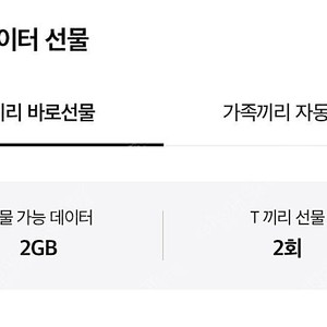 skt 데이터 2기가 (2500)