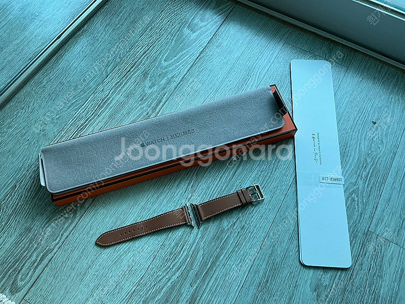 애플워치 42mm 에르메스 싱글투어 스트랩 -골드 색상--0