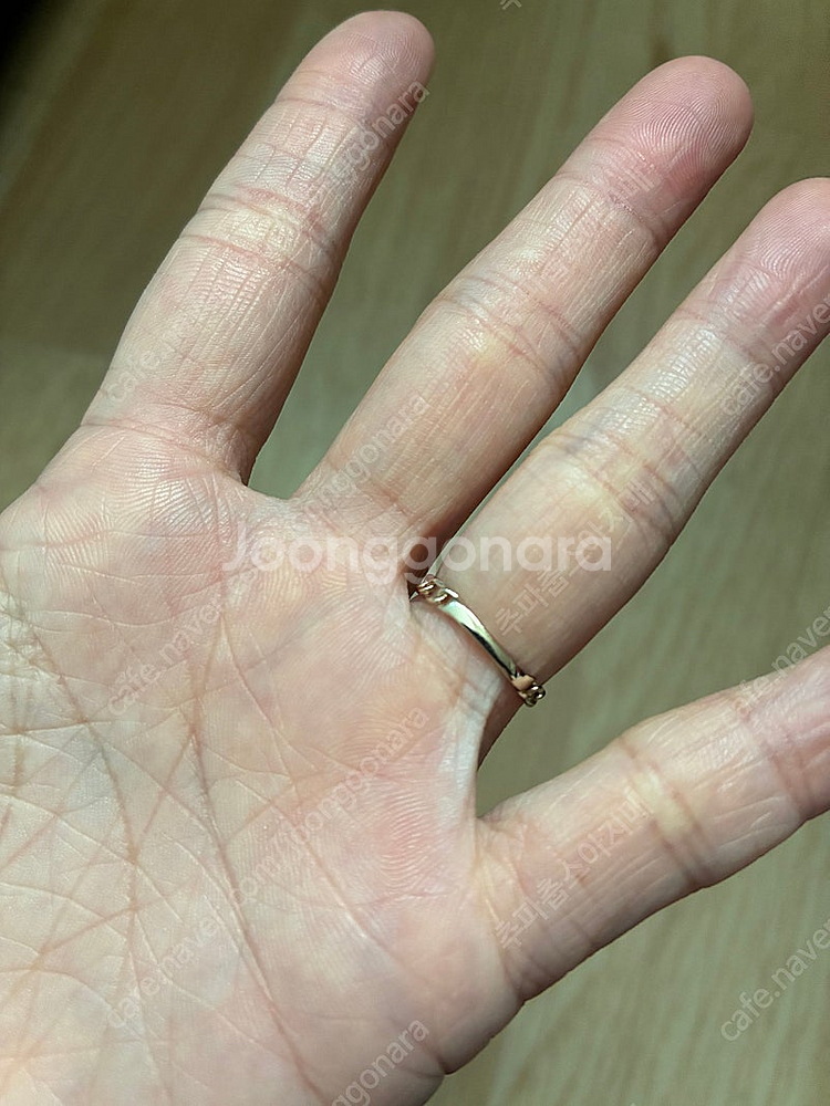 18k 리본애끼반지 6호 한시간만 184000--1