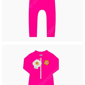 에그녹 꽃순이 래쉬가드(6y)+수영모 일괄판매