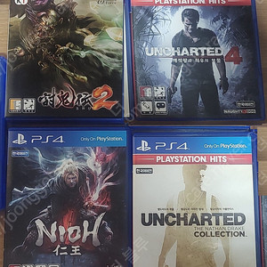 ps4(ps5 겸용) 게임 판매합니다(토귀전2,인왕,언차티드 컬렉션,언차티드4)