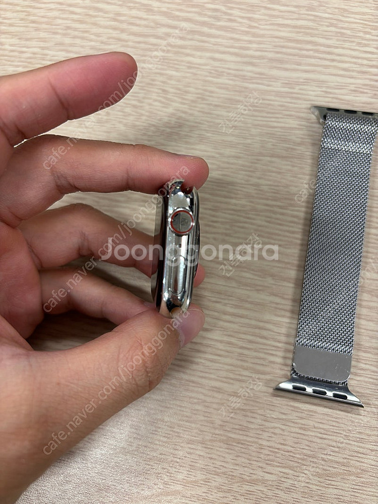 애플워치7 스테인레스 41mm 실버 밀레니즈 루프 세트...--3