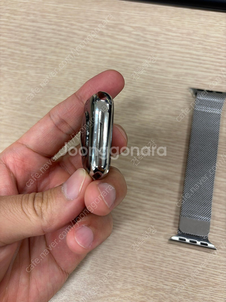 애플워치7 스테인레스 41mm 실버 밀레니즈 루프 세트...--4
