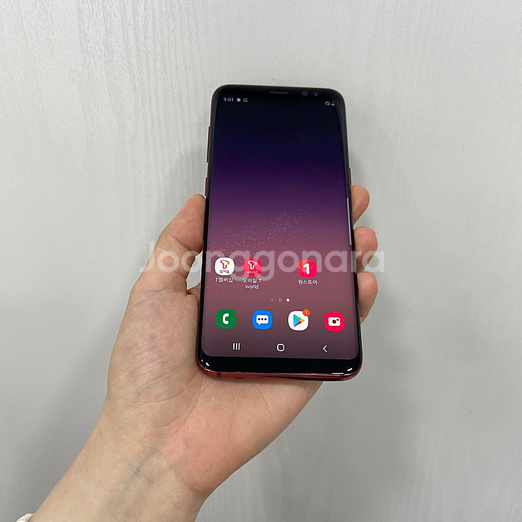 93139 갤럭시S8 레드 64GB 부산 중고폰 팝니다...--0
