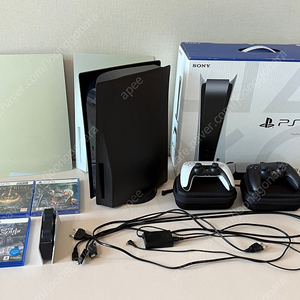 플스5 디스크에디션 1018A + 1TB SSD + 추가듀얼센스 + 충전거치대 팝니다