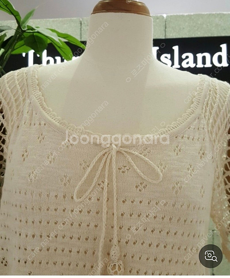 무배 새상품 M 매쉬 스카시 조직 변형 풀오버 써스데이...--2