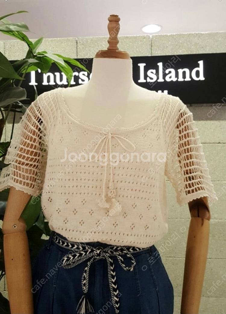무배 새상품 M 매쉬 스카시 조직 변형 풀오버 써스데이...--0