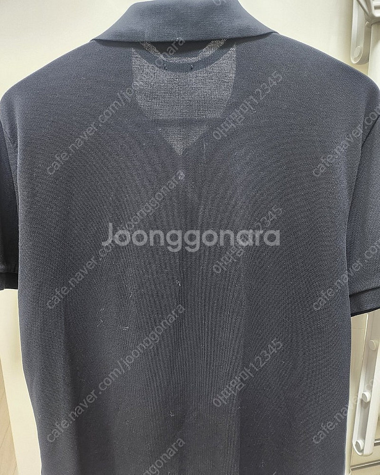 [급처분/45,000원] 헤지스 블랙 카라 티셔츠 HZTS 3B403 BK 100--3