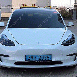 모델3 중고 테슬라 중고 흰색 2022년식 38,771km 롱 레인지 야간출고가능