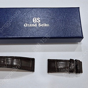 (가격인하) 그랜드세이코 정품 가죽줄, 가죽스트랩 (다크브라운 22mm)