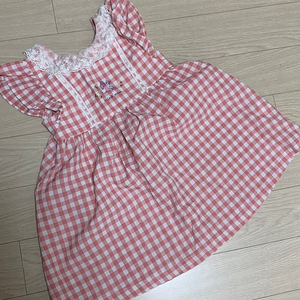 밍크뮤 핑크 체크 원피스 3세 아오스타 타티네쇼콜라 슈슈앤크라