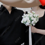 화이트 조화 부케