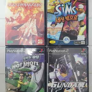 [PS2 중고] 에이스컴뱃 제로 더 벨칸 워, 더 심즈 세상 밖으로, 모두의 골프3, 기동전사 건담 해후의 우주 팝니다.