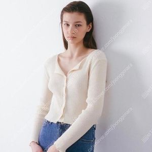 타낫 open collar button 가디건 아이보리 택포43000원 코드유