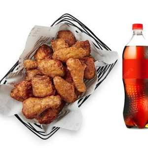 교촌치킨 간장 한마리+콜라1.25L