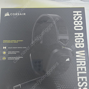 커세어 Corsair 커세어 HS80 RGB 무선 게이밍 헤드셋 팝니다