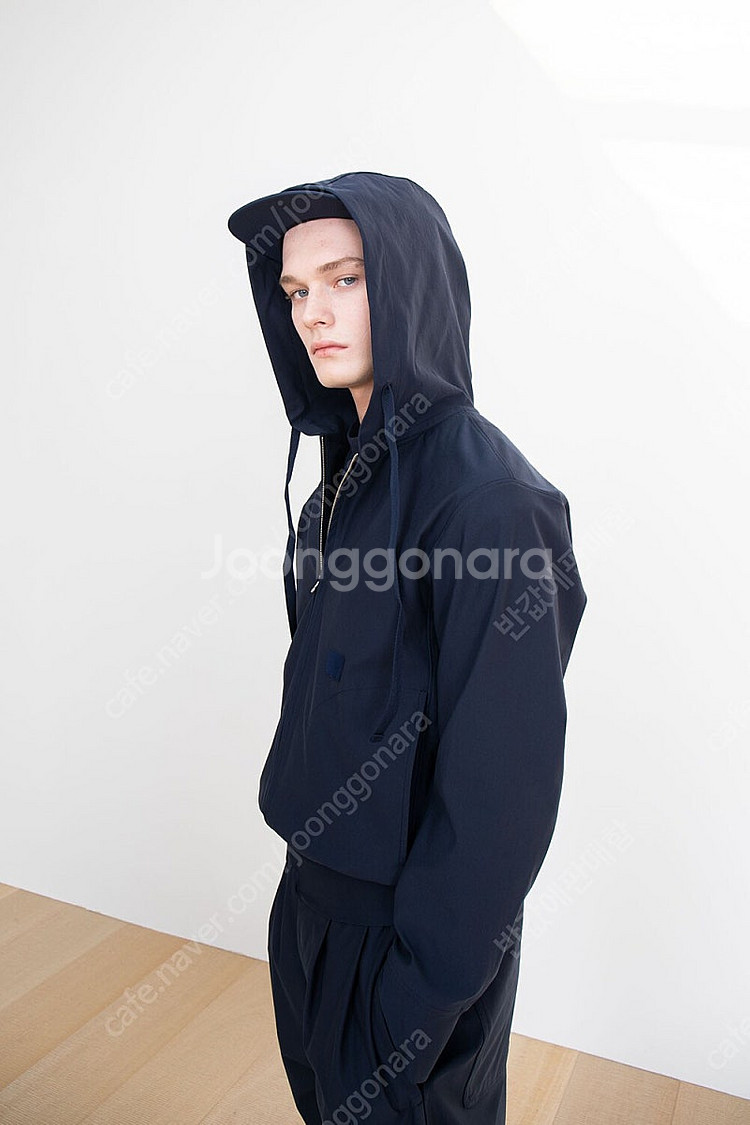 도큐먼트 네이비 후드집업 L--5