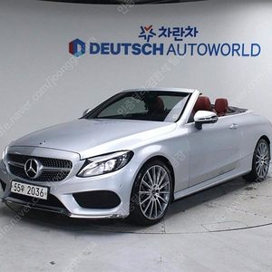벤츠 C클래스 중고 가격 벤츠 중고 C클래스 중고승용차 은색 2017년식 54,015km C200 카브리올레 중고자동차