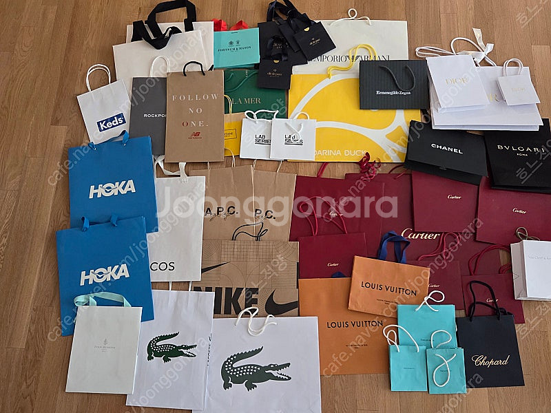 쇼핑백 에르메스 샤넬 까르띠에 반클 불가리 티파니 디올...--0