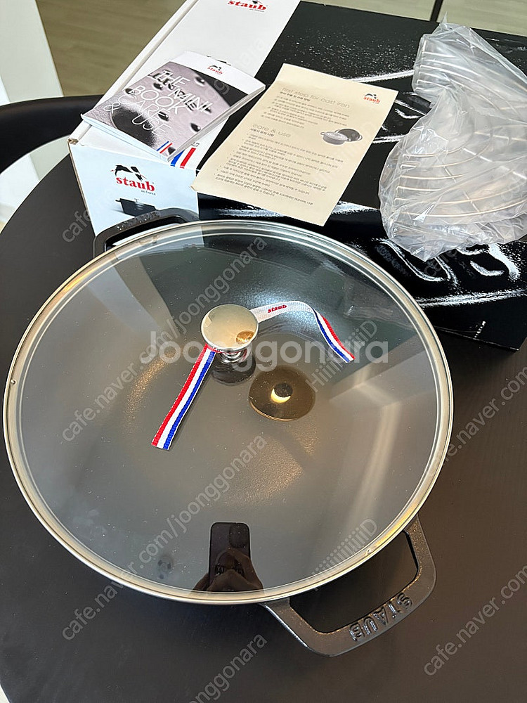 스타우브 웍 새상품 블랙 30cm DKSH 코리아 공식...--2