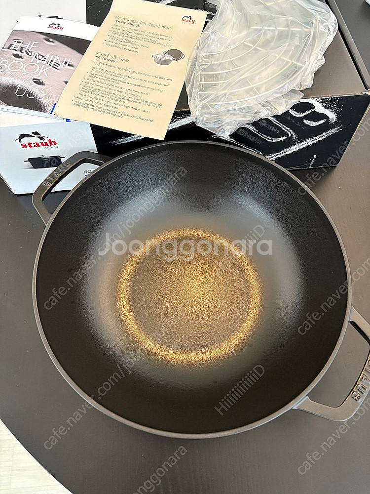 스타우브 웍 새상품 블랙 30cm DKSH 코리아 공식...--5