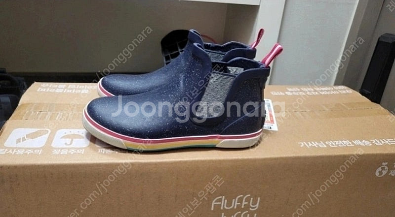 쥴스JOULES 아동 레인부츠 장화 네이비 UK11(1...--0