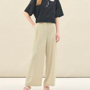 한섬 sjsj 원턱 와이드 슬랙스