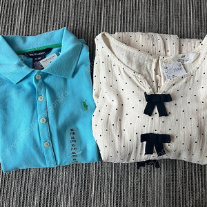 여아 130이상 추천 랄프로렌 하늘색 폴로 원피스 XL , H&M 리본원피스 일괄 새상품
