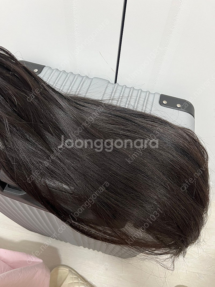 20인치 자연블랙 붙임머리--1