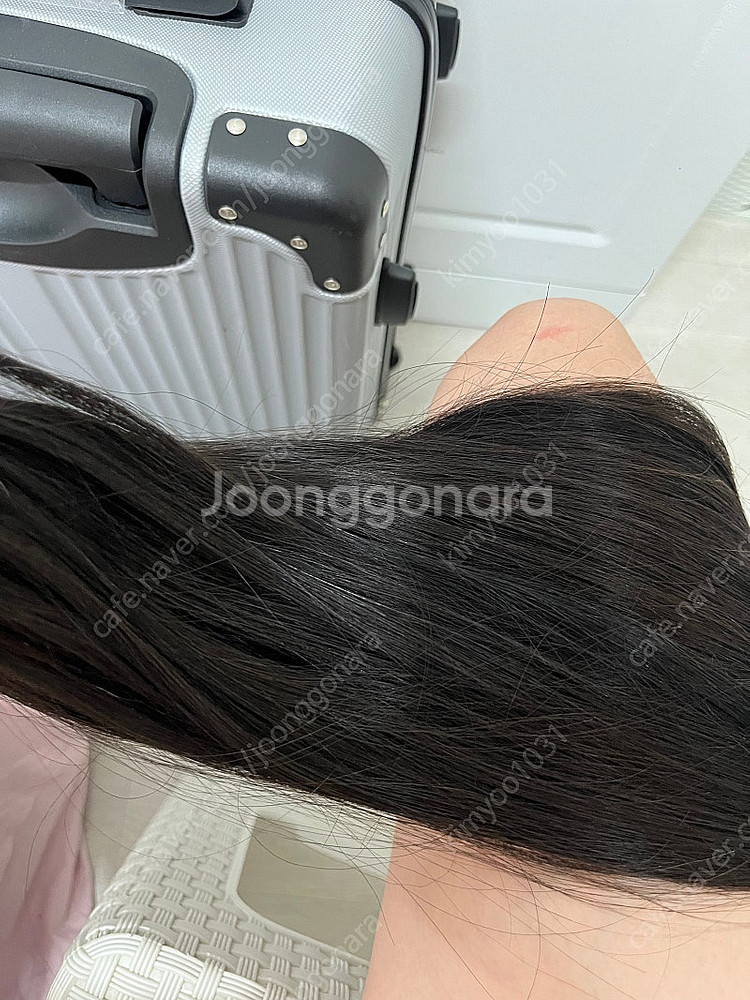 20인치 자연블랙 붙임머리--3