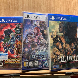 PS4 슈퍼로봇대전T/파이널판타지12 조디악 에이지/PS5 스타오션6 더 디바인 포스 판매합니다.