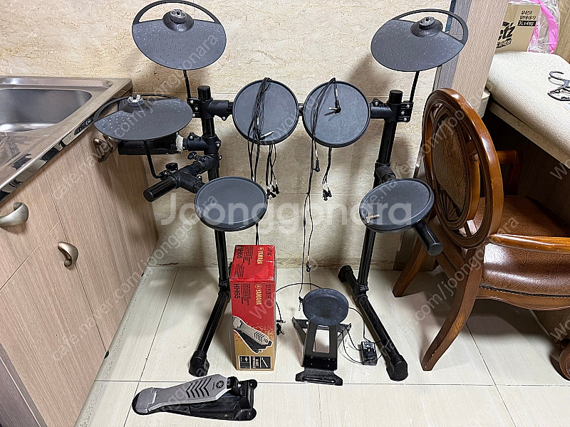 야마하 DTX430K 전자드럼 + 드럼매트--0