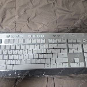 로지텍 G915 X LIGHTSPEED 무선 게이밍 키보드 화이트, 갈축 신동품 풀박스