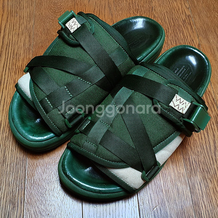 [L] 비즈빔 크리스토 투톤 그린 베이지 L 사이즈 팝...--0