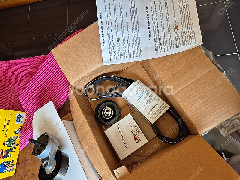 닷지 카라반 3.3 팬벨트 텐셔너 베어링--0