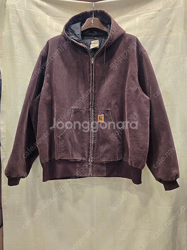 칼하트 J06 버건디 구버전 누빔 자켓 점퍼 3XL--0