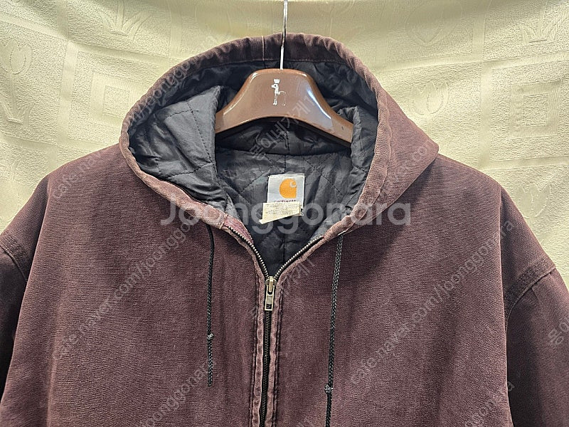 칼하트 J06 버건디 구버전 누빔 자켓 점퍼 3XL--1
