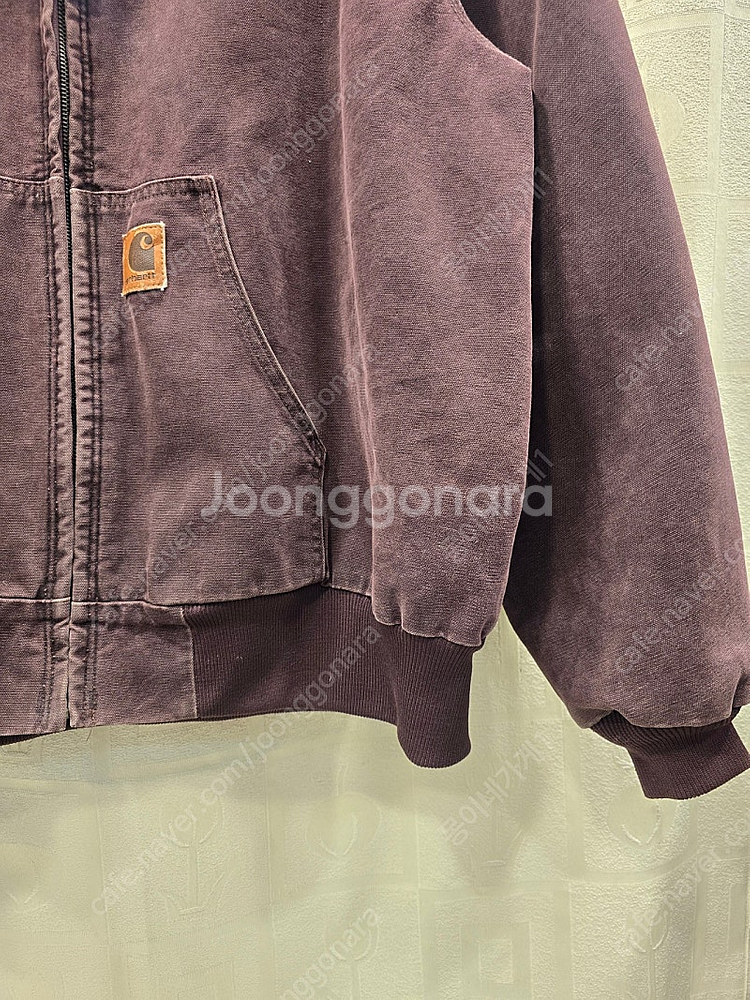 칼하트 J06 버건디 구버전 누빔 자켓 점퍼 3XL--3
