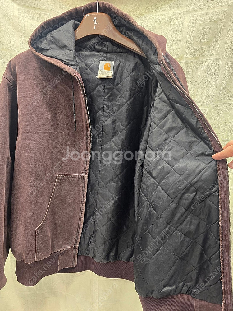 칼하트 J06 버건디 구버전 누빔 자켓 점퍼 3XL--6