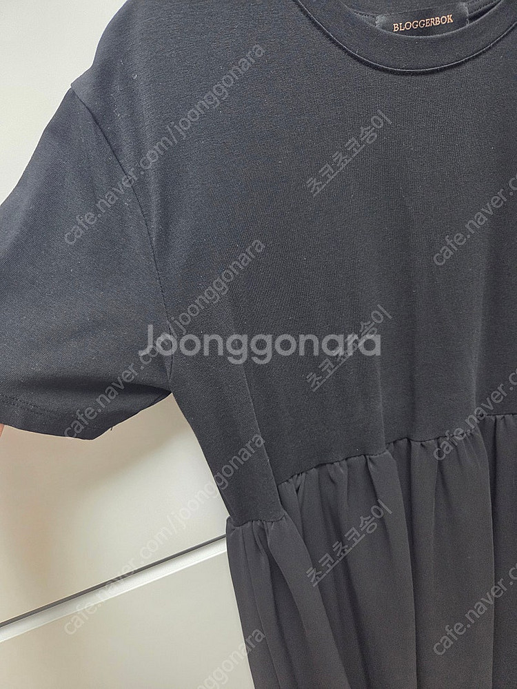 블로거복 꾸안꾸 롱 원피스 블랙--7