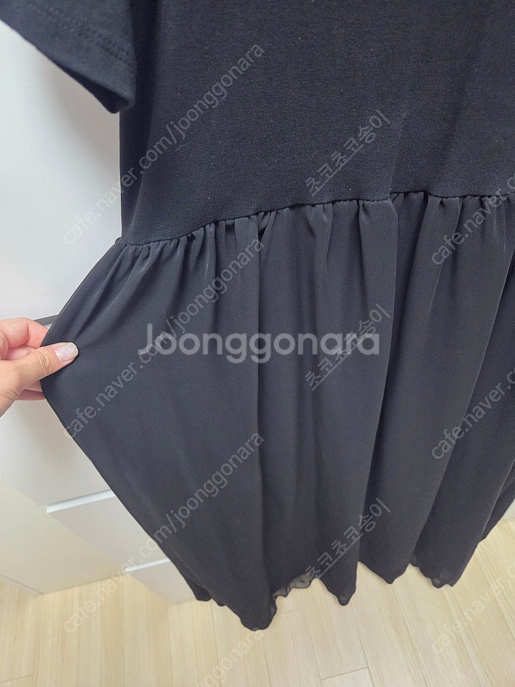 블로거복 꾸안꾸 롱 원피스 블랙--8