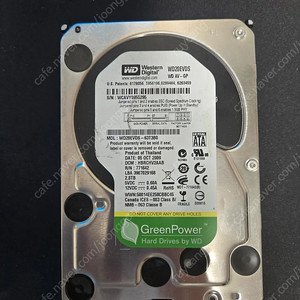 WD hdd 2T 하드 디스크 판매