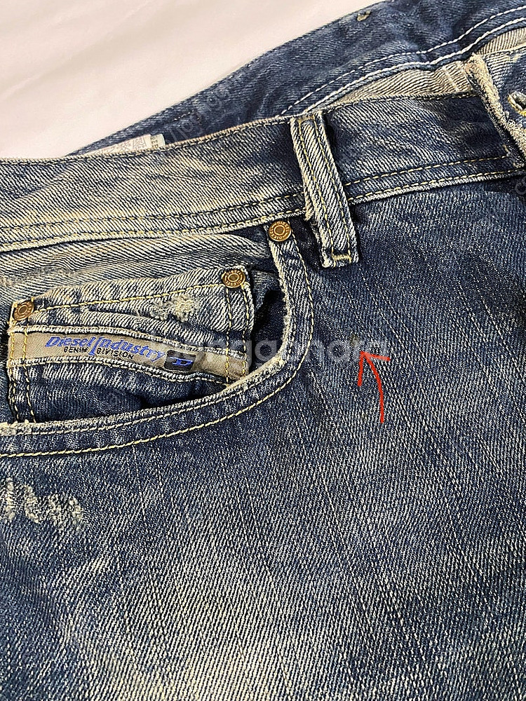 [32] DIESEL 디젤 부츠컷 데미지 데님 진 청바...--3