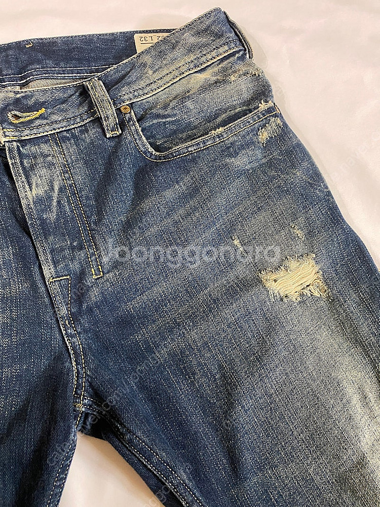 [32] DIESEL 디젤 부츠컷 데미지 데님 진 청바...--4