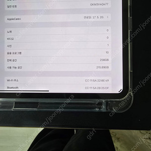 아이패드 프로 7세대 M4 11인치 wifi 256gb+애플케어 한달사용